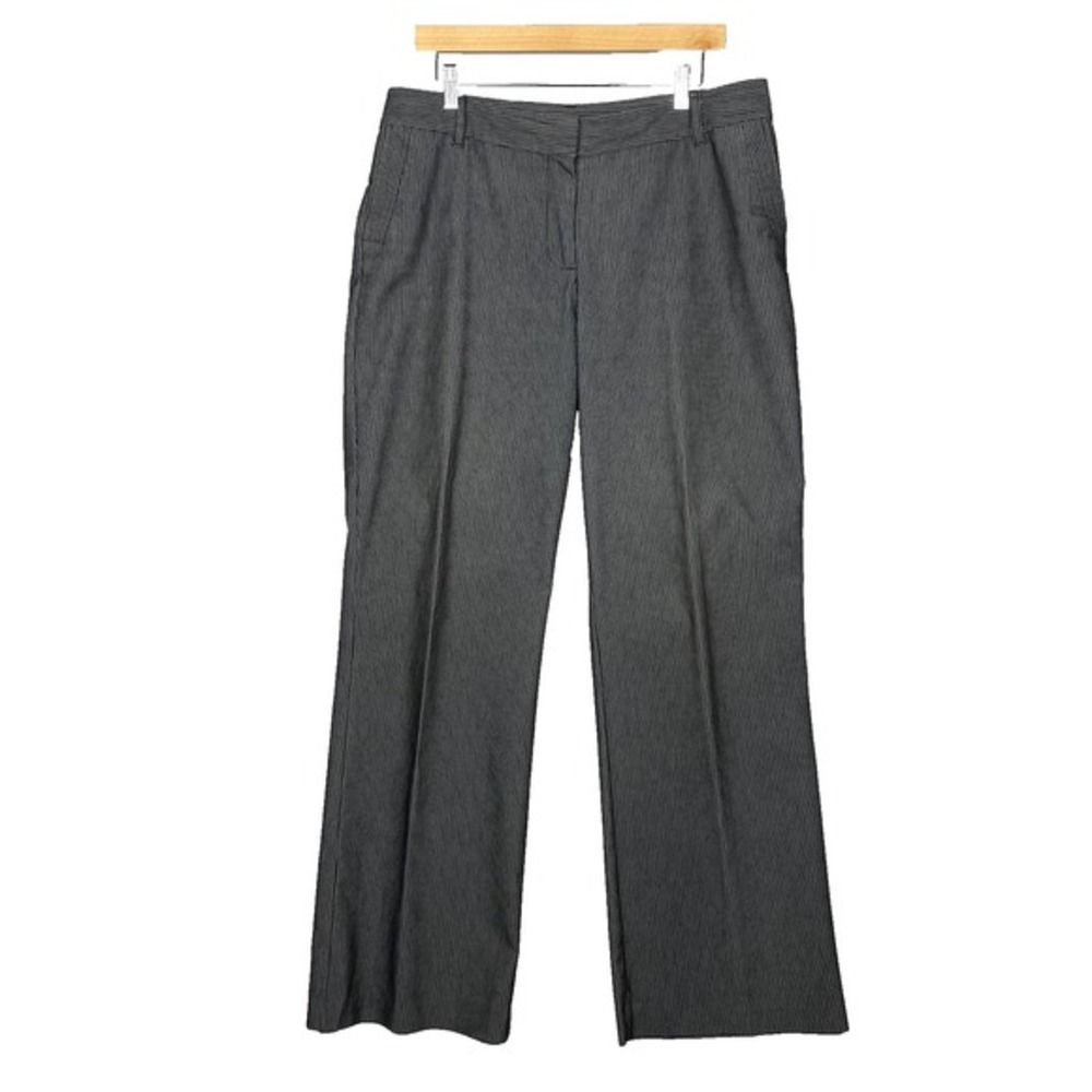 Chicos Trousers Womens 2.5/L Gray Tailored‎ Work Chic Minimalist Pockets Stretch